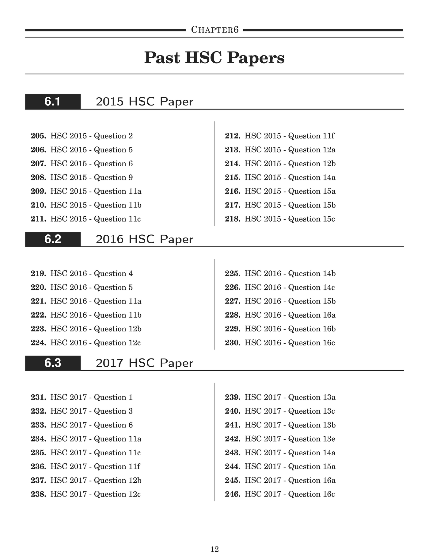 HSC Past Papers - Answer Book - Extension 2