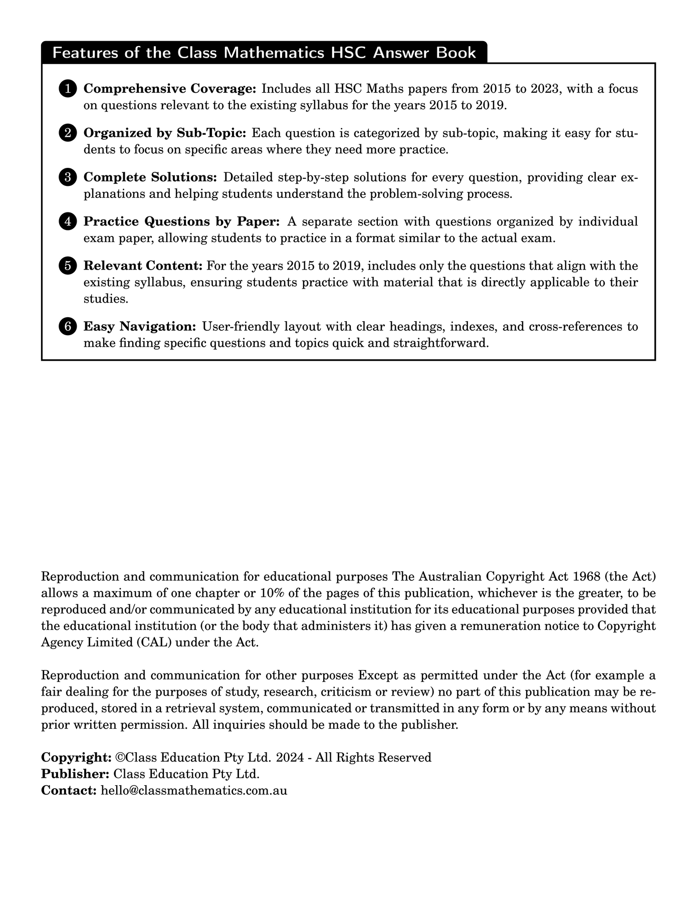 Hsc Answer Booklets HSC Past Papers - Answer Book - Extension 2 – Class Mathematics