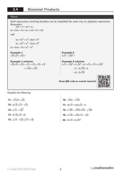 NSW Year 10 Maths - Core Coursebook