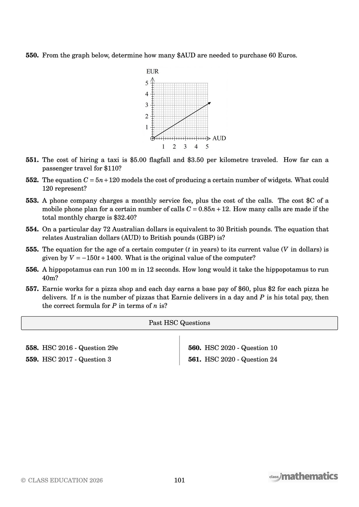 Sample teaching pages — how a topic is explained
