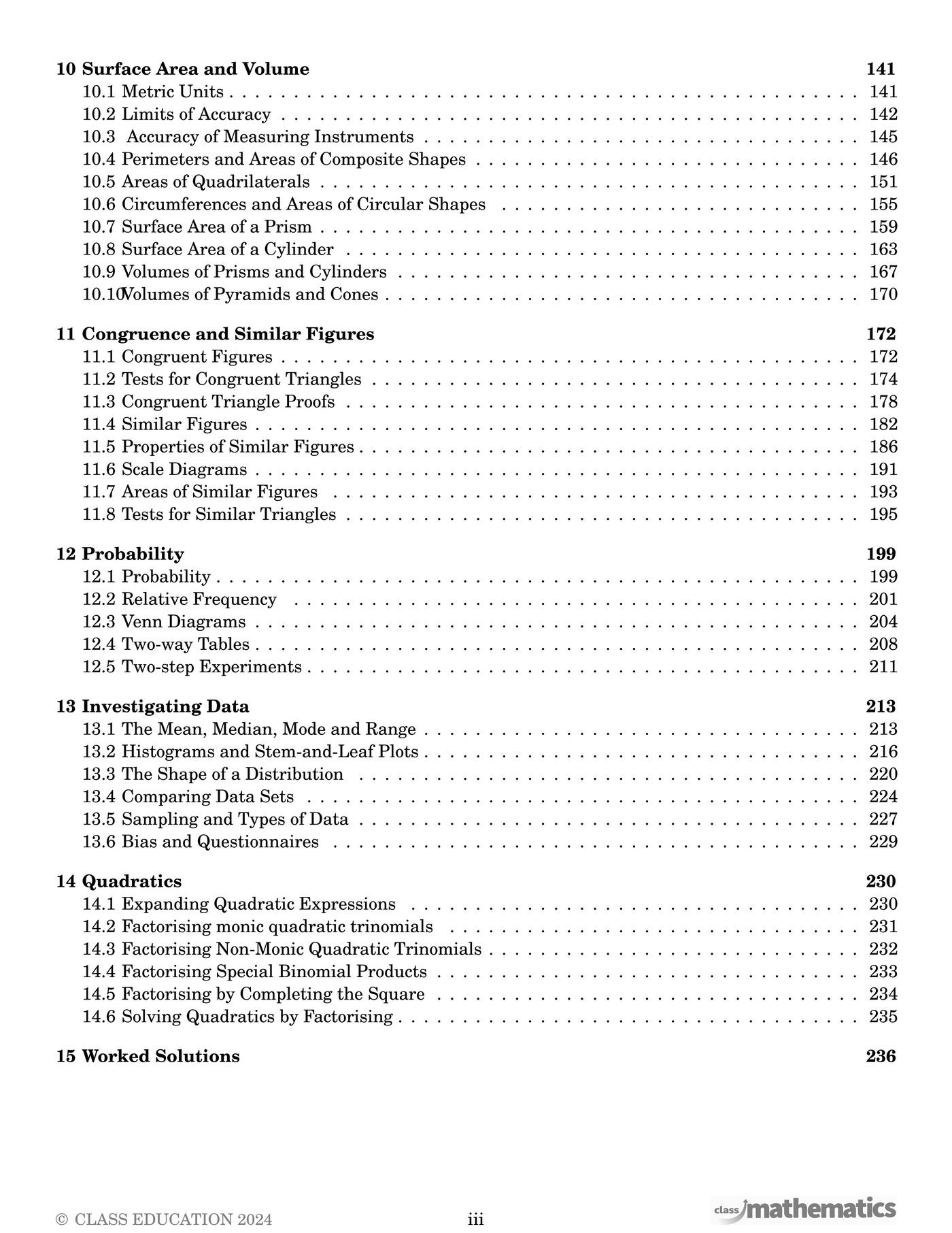 NSW Year 9 Maths Advanced - Coursebook