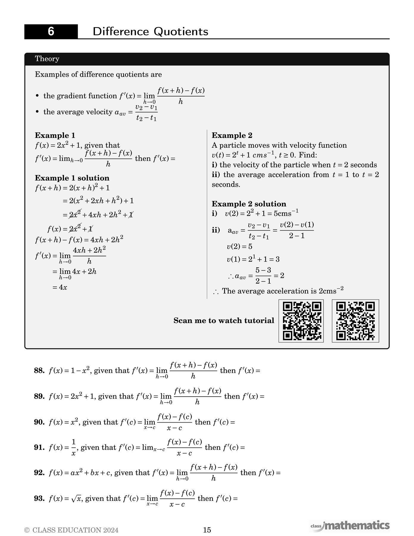 NSW Year 11 Maths Advanced - Calculus – Class Mathematics