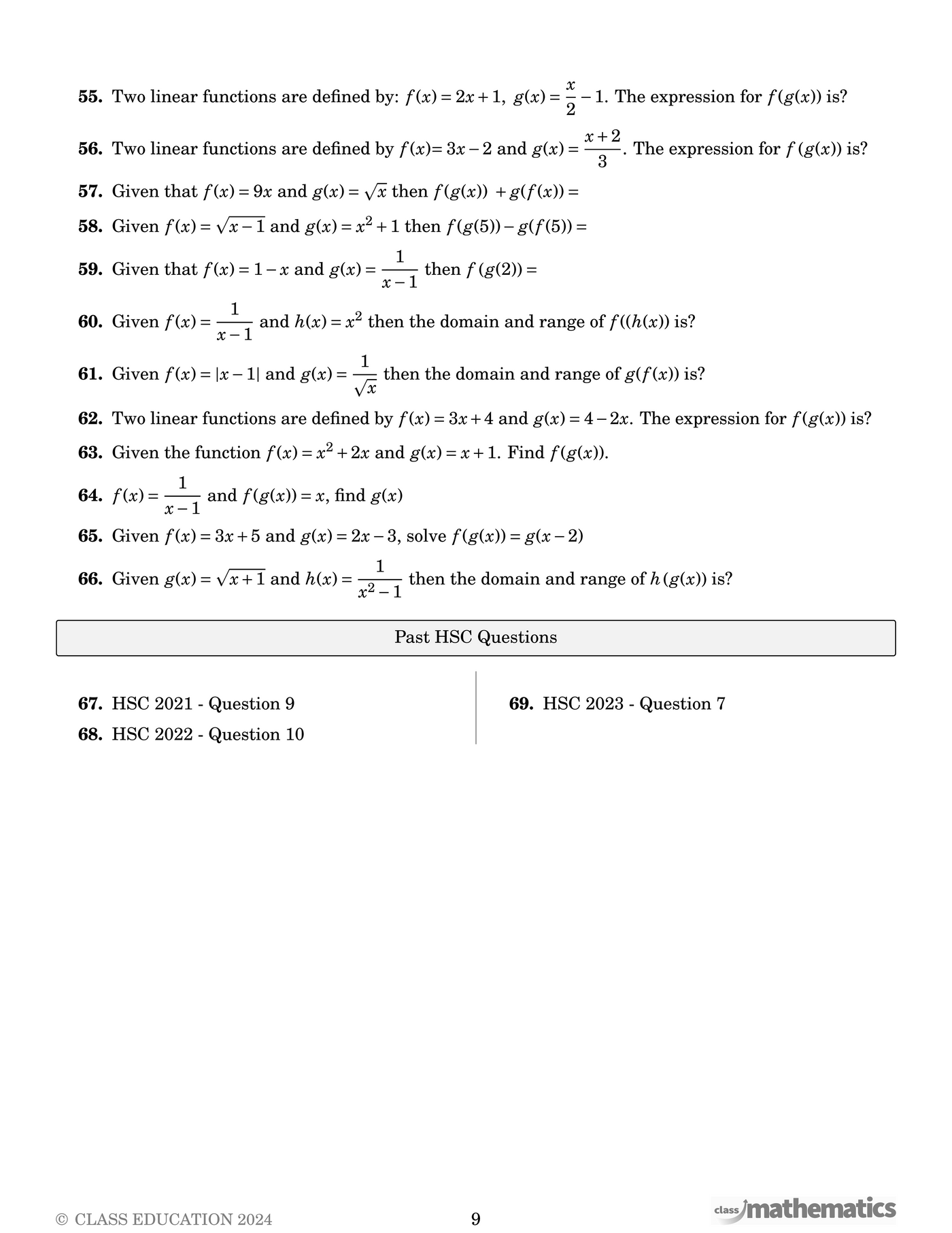 NSW Year 11 Maths Advanced - Transformations and Symmetry