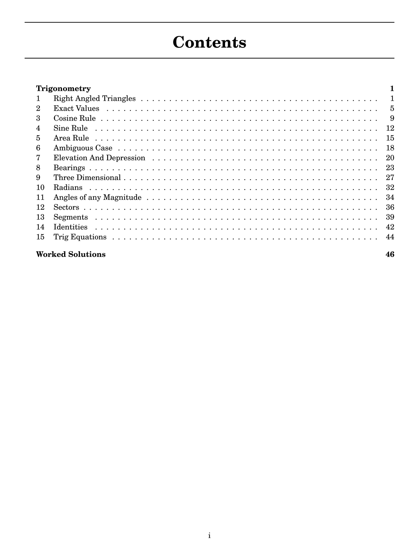 NSW Year 11 Maths Advanced - Trigonometry