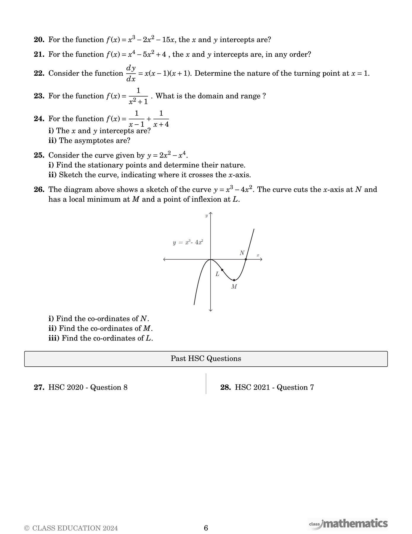 NSW Year 12 Maths Advanced - Graphs and Equations – Class Mathematics
