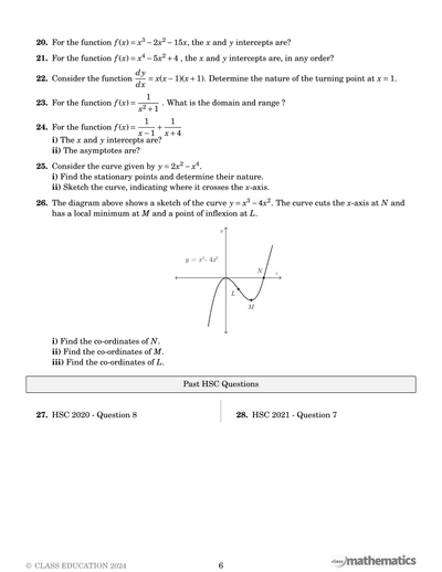 NSW Year 12 Maths Advanced - Graphs and Equations