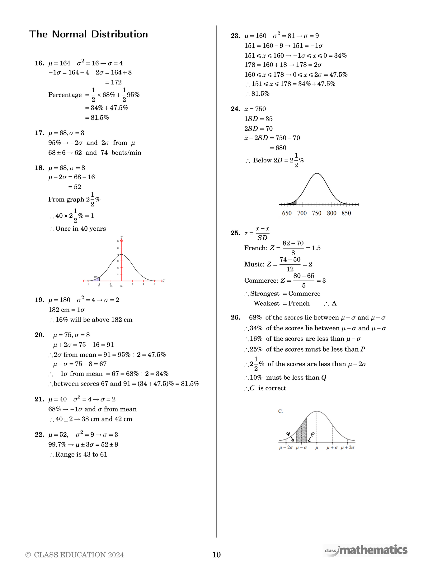 NSW Year 12 Maths Advanced - Random Variables – Class Mathematics