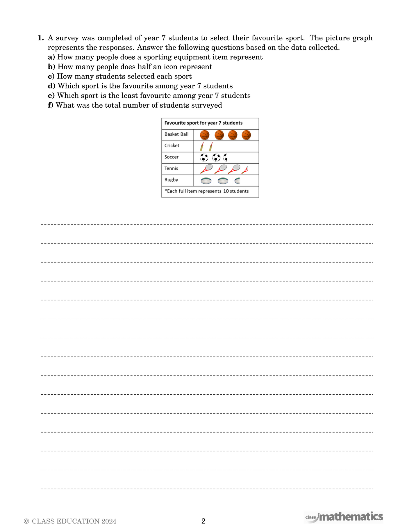 NSW Year 7 Maths - Analysing Data - Topic Work Book