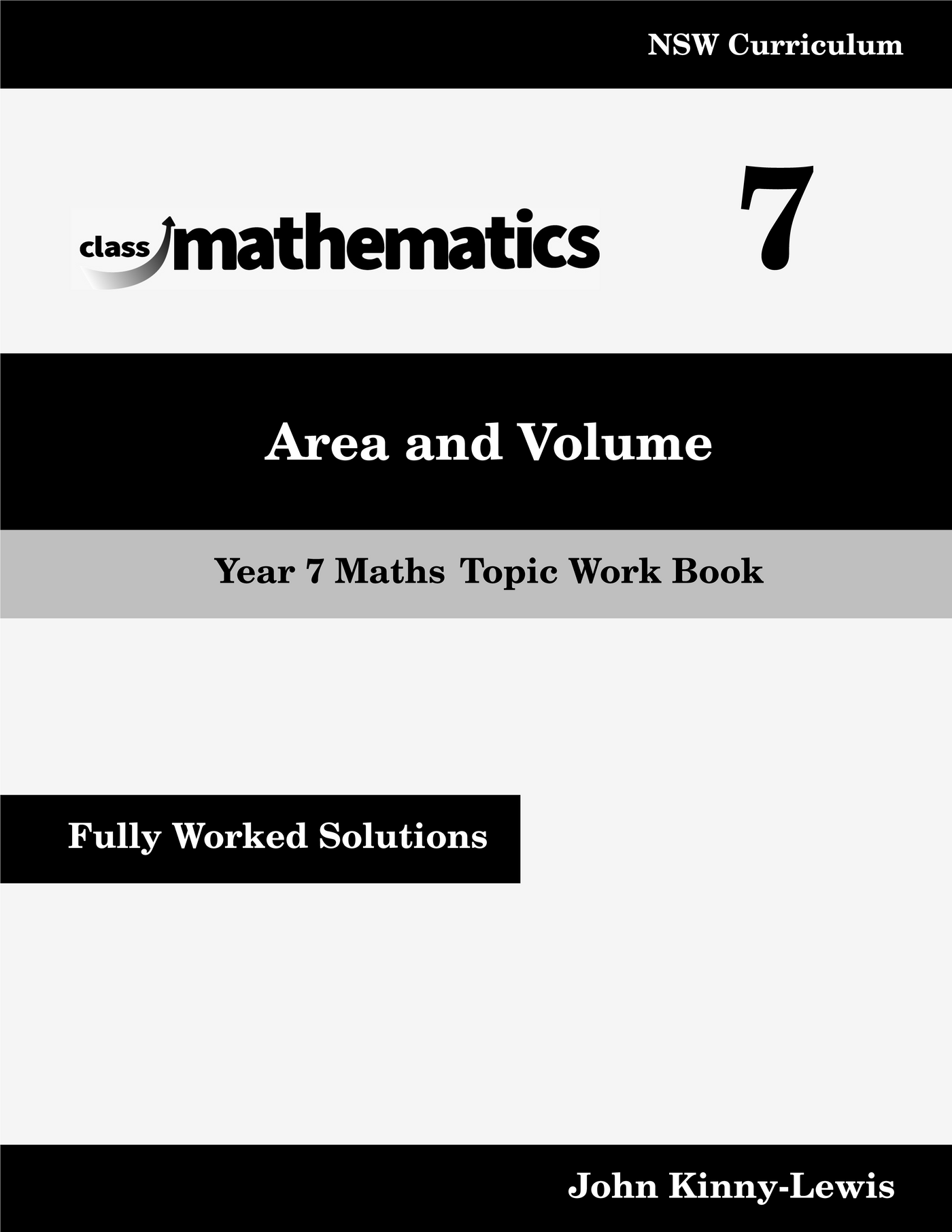 NSW Year 7 Maths - Area and Volume - Topic Work Book