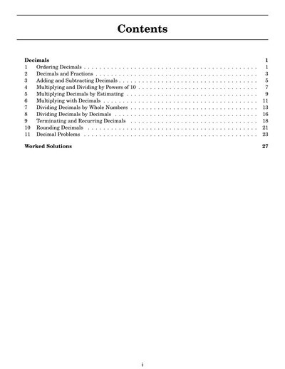 NSW Year 7 Maths - Decimals - Topic Work Book