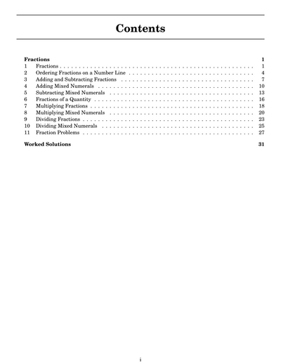 NSW Year 7 Maths - Fractions - Topic Work Book