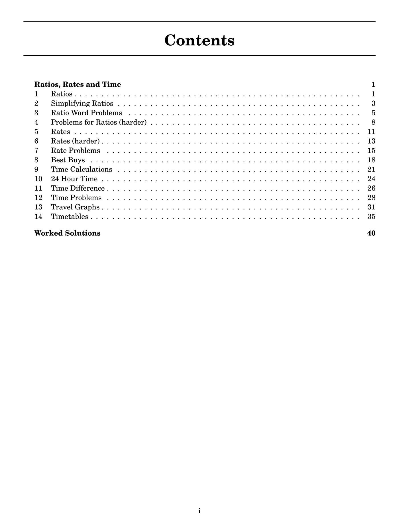 NSW Year 7 Maths - Ratios, Rates and Time - Topic Work Book