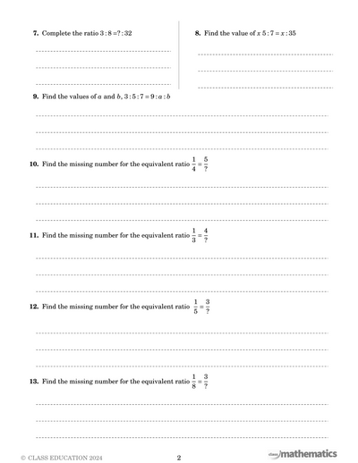 NSW Year 7 Maths - Ratios, Rates and Time - Topic Work Book