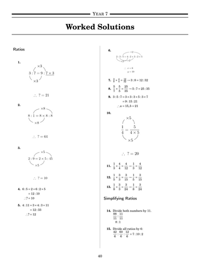 NSW Year 7 Maths - Ratios, Rates and Time - Topic Work Book