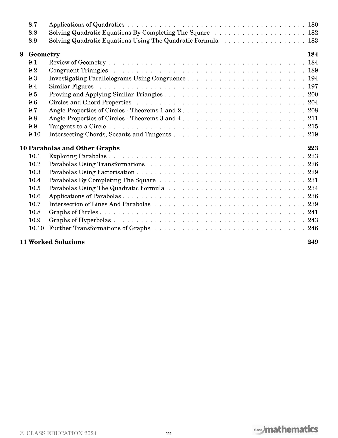 VIC Year 10A Maths - Coursebook