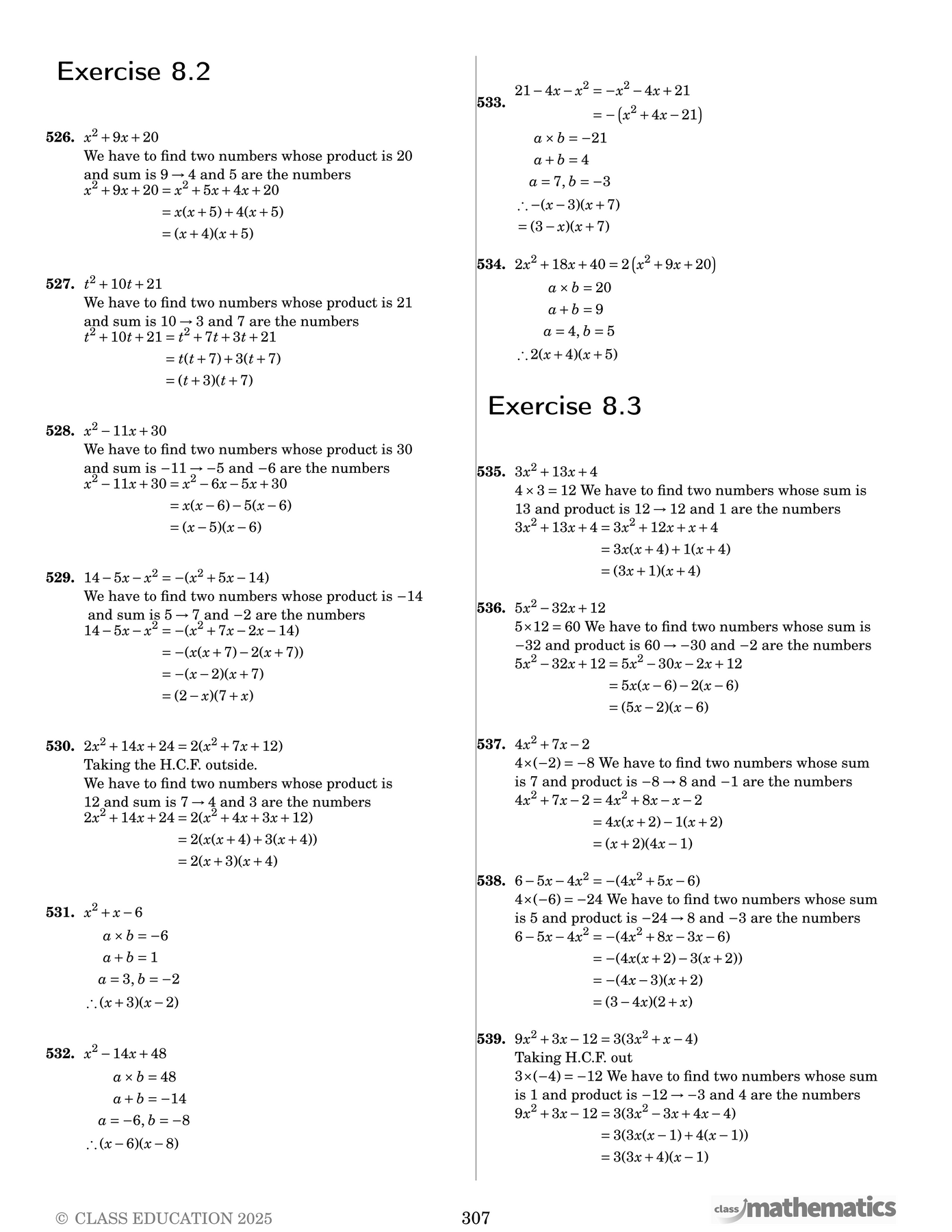 10 Advanced Math NSW Year 10 Advanced Maths Coursebook | Worked Solutions – Class ...