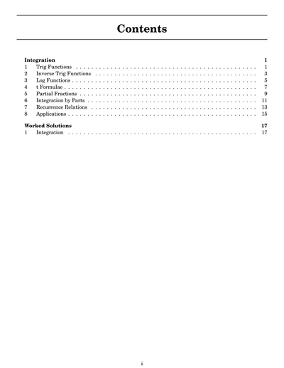 NSW Year 12 Maths Extension 2 - Integration