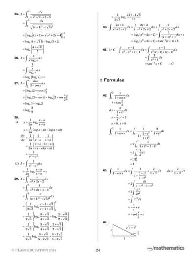 NSW Year 12 Maths Extension 2 - Integration