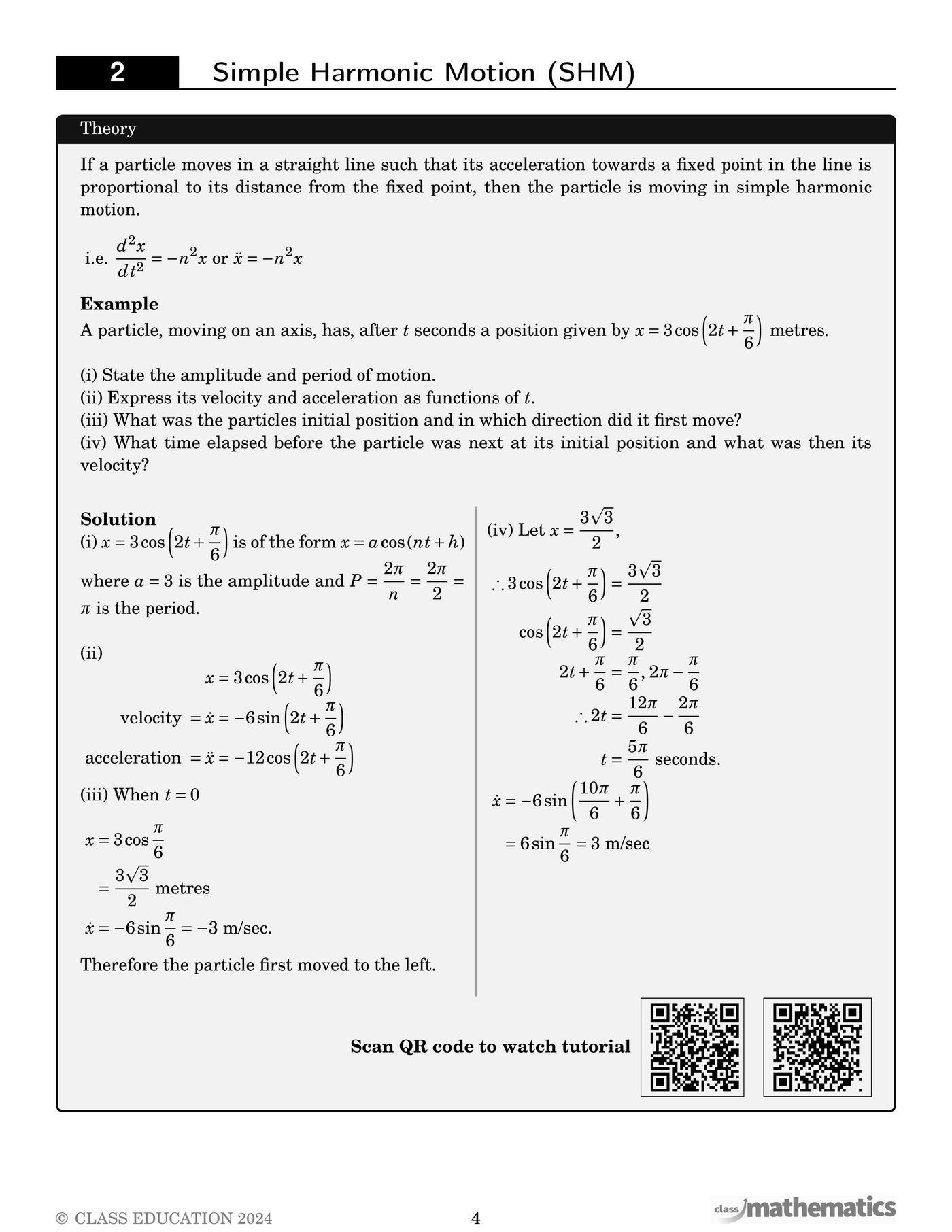 NSW Year 12 Maths Extension 2 - Mechanics