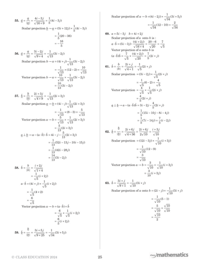 NSW Year 12 Maths Extension 1 - Vectors