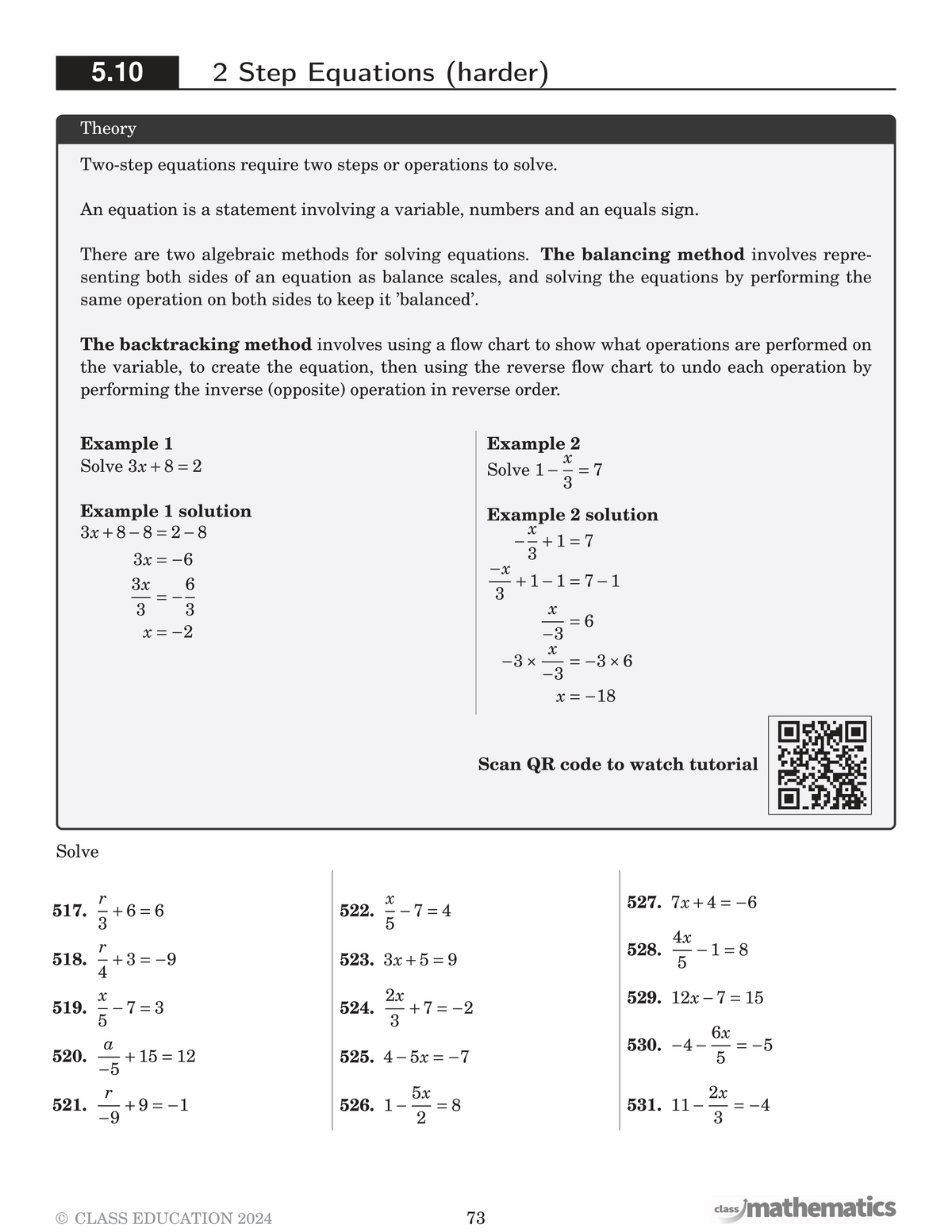 Sample teaching pages — how a topic is explained