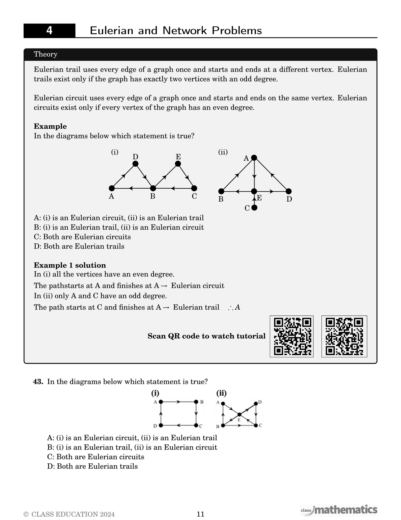 NSW Year 12 Maths Standard 2 - Networks – Class Mathematics
